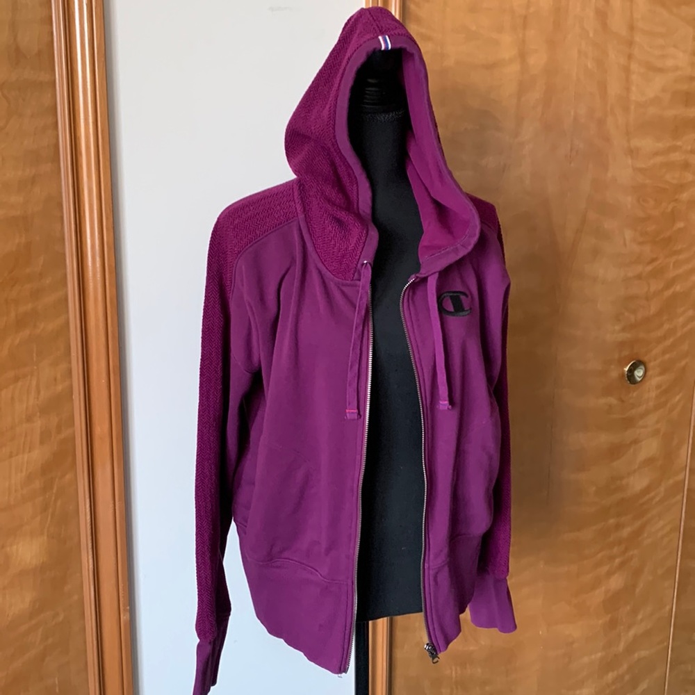 Champion Authentic Athletic Women's Heritage Herringbone Zip Hoodie - Macy’s